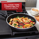 T-fal Cook & Strain Nonstick 2 Piece Fry Pan Cookware Set, 9.5 and 11 inch, Black, Dishwasher Safe - T-fal - Nimbus Distributors - wholesale and distributors in United States