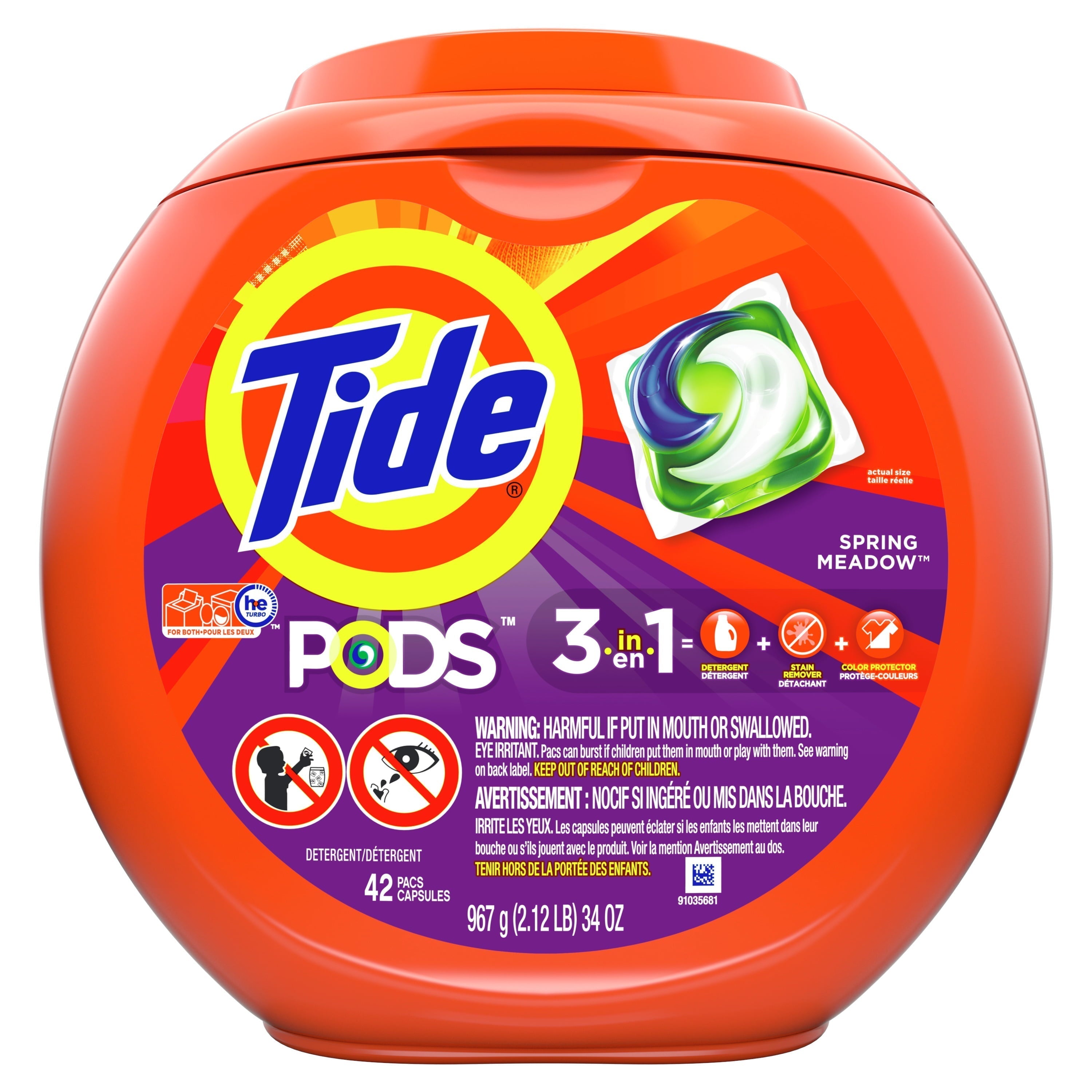 Tide Pods Spring Meadow Laundry Detergent Pacs, 42 Count - Tide - Nimbus Distributors - wholesale and distributors in United States