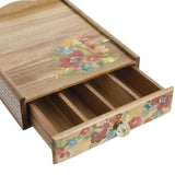 The Pioneer Woman Wildflower Whimsy 4-Compartment Wood Coffee Pod Organizer, Floral - The Pioneer Woman - Nimbus Distributors - wholesale and distributors in United States