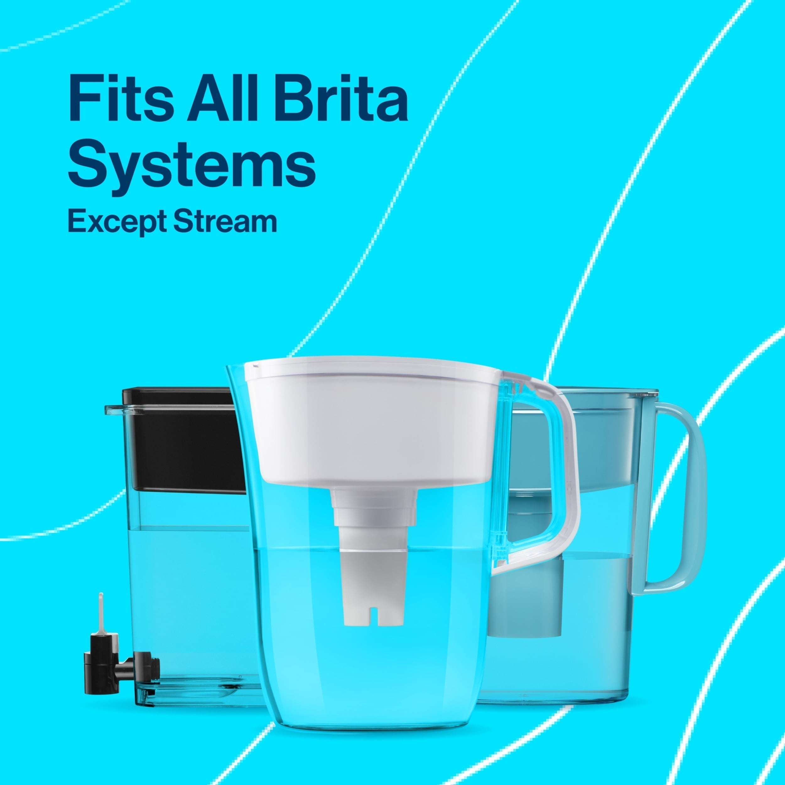 Brita Large 10 Cup Water Filter Pitcher with 1 Standard Filter, Made Without BPA, Huron, Red - Brita - Nimbus Distributors - wholesale and distributors in United States