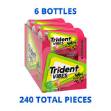 Trident Vibes SOUR PATCH KIDS Watermelon Sugar Free Gum, 6 Bottles of 40 Pieces (240 Total Pieces) - Trident - Nimbus Distributors - wholesale and distributors in United States