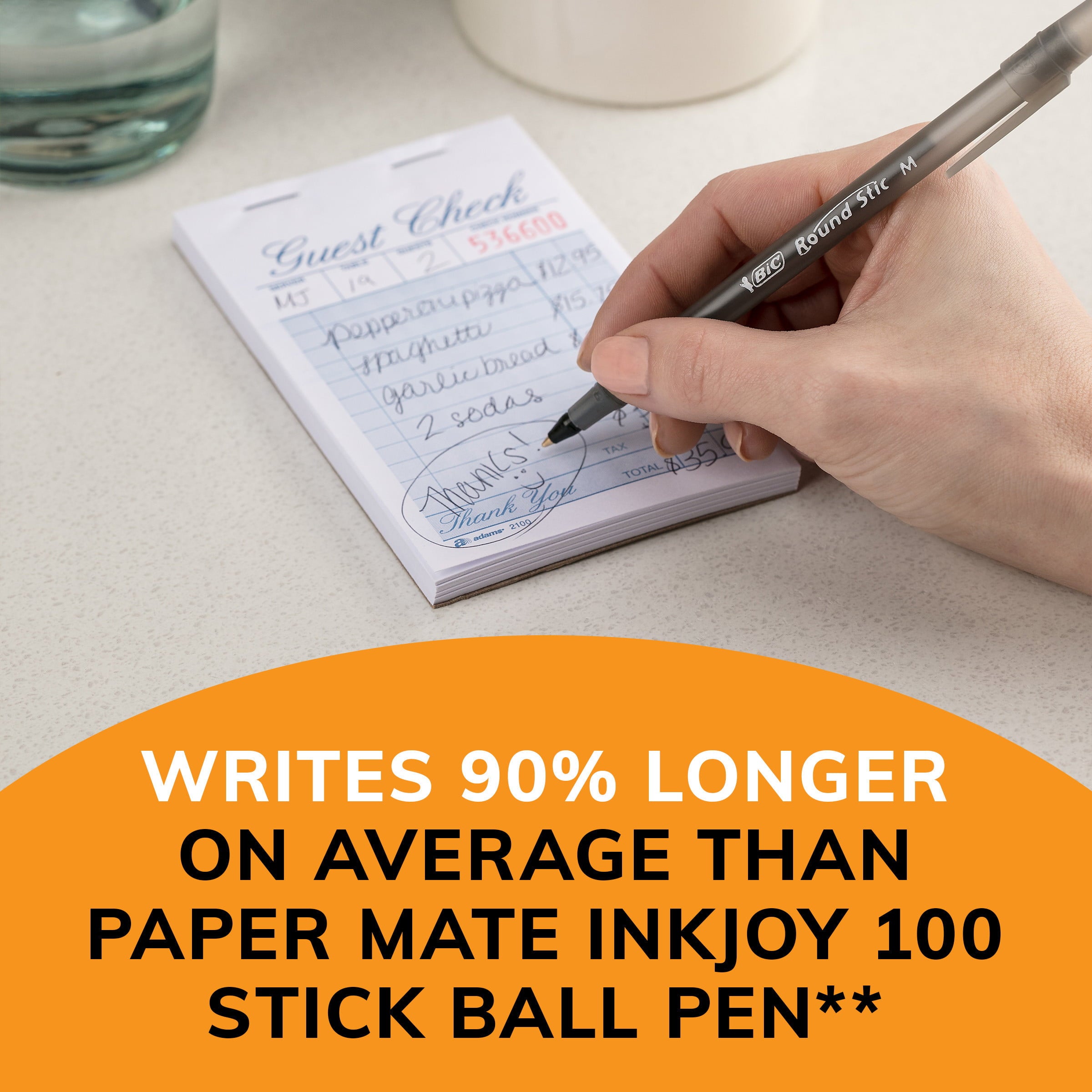BIC Round Stic Xtra Life Ball Point Pen, Medium Point (1.0 mm), Black Ink, Bulk Pack of 144 Pens - BIC - Nimbus Distributors - wholesale and distributors in United States