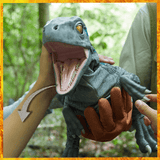Jurassic World REALFX Baby Blue | Hyper-Realistic Dinosaur Animatronic Puppet Toy | Life-like Movements and Real Movie Sounds | Jurassic World Dominion Official Gifts, Collectables and Toys - Jurassic World - Nimbus Distributors - wholesale and distributors in United States
