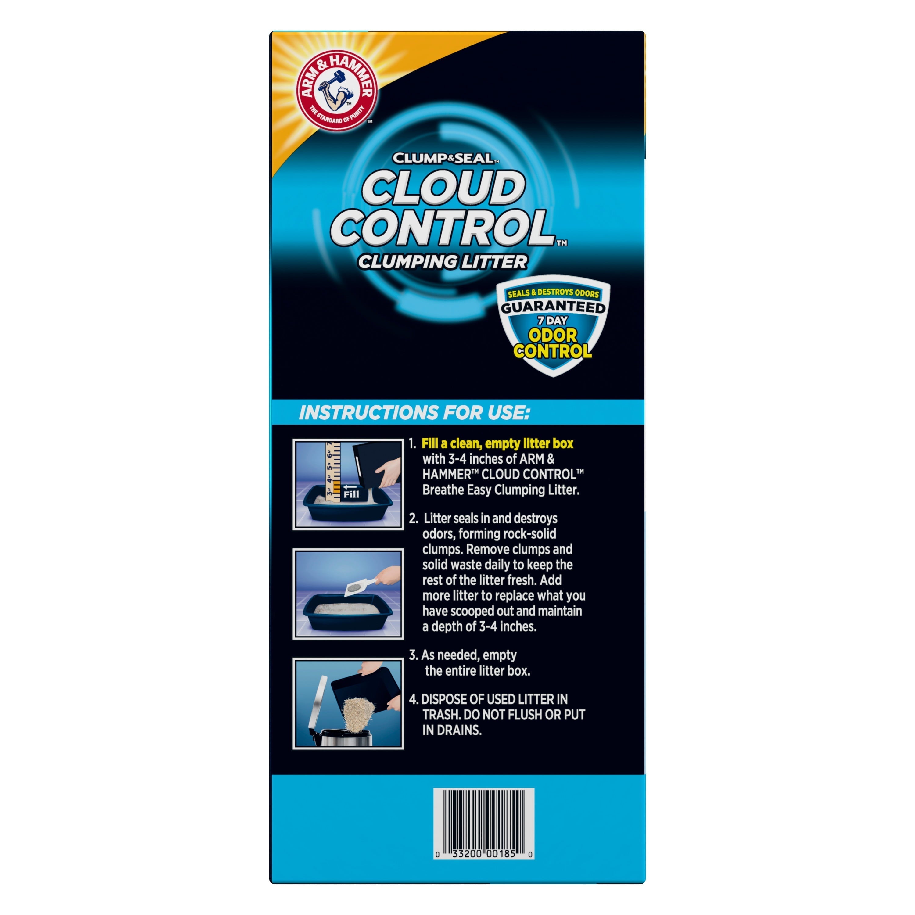 Arm Hammer Cloud Control Multi-Cat Clumping Cat Litter with Hypoallergenic Light Scent, 28lb - Arm & Hammer - Nimbus Distributors - wholesale and distributors in United States