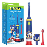 Firefly Play Action Sonic the Hedgehog Battery Powered Smart Kids Sonic Toothbrush, Soft
