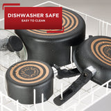 T-fal Cook & Strain Nonstick 2 Piece Fry Pan Cookware Set, 9.5 and 11 inch, Black, Dishwasher Safe - T-fal - Nimbus Distributors - wholesale and distributors in United States
