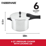 Farberware 6-Quart Aluminum Stovetop Pressure Cooker, 15 PSI - Farberware - Nimbus Distributors - wholesale and distributors in United States