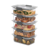 Rubbermaid Brilliance Food Storage Containers, 3.2 Cup 5 Pack, Leak-Proof, BPA Free, Clear Tritan Plastic - Rubbermaid - Nimbus Distributors - wholesale and distributors in United States