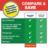 Equate Coated Nicotine Polacrilex Gum 4 mg, Mint Flavor, 100 Count - Equate - Nimbus Distributors - wholesale and distributors in United States