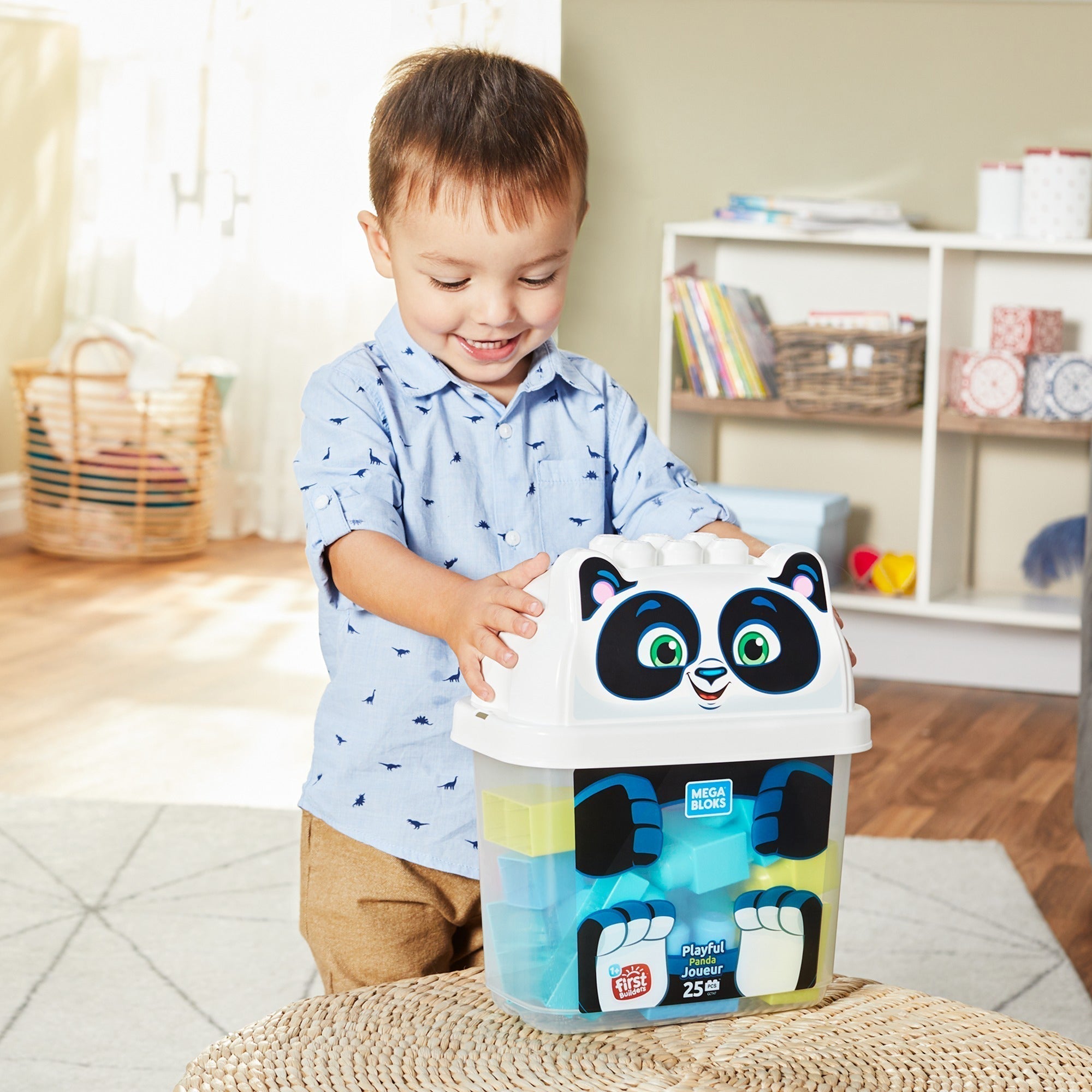 Mega Bloks Playful Panda 25-Piece Building Blocks Set - MEGA BLOKS - Nimbus Distributors - wholesale and distributors in United States