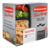 Rubbermaid TakeAlongs Food Storage Containers with Divided Base, 30 Piece Set - Rubbermaid - Nimbus Distributors - wholesale and distributors in United States