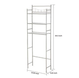 Mainstays over the Toilet Steel 3-Shelf Bath Shelves Space Saver, Satin Nickel Finish - SDSDSDLED - Nimbus Distributors - wholesale and distributors in United States