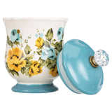 The Pioneer Woman Rose Shadow Canister with Acrylic Knob, 8.25" - The Pioneer Woman - Nimbus Distributors - wholesale and distributors in United States