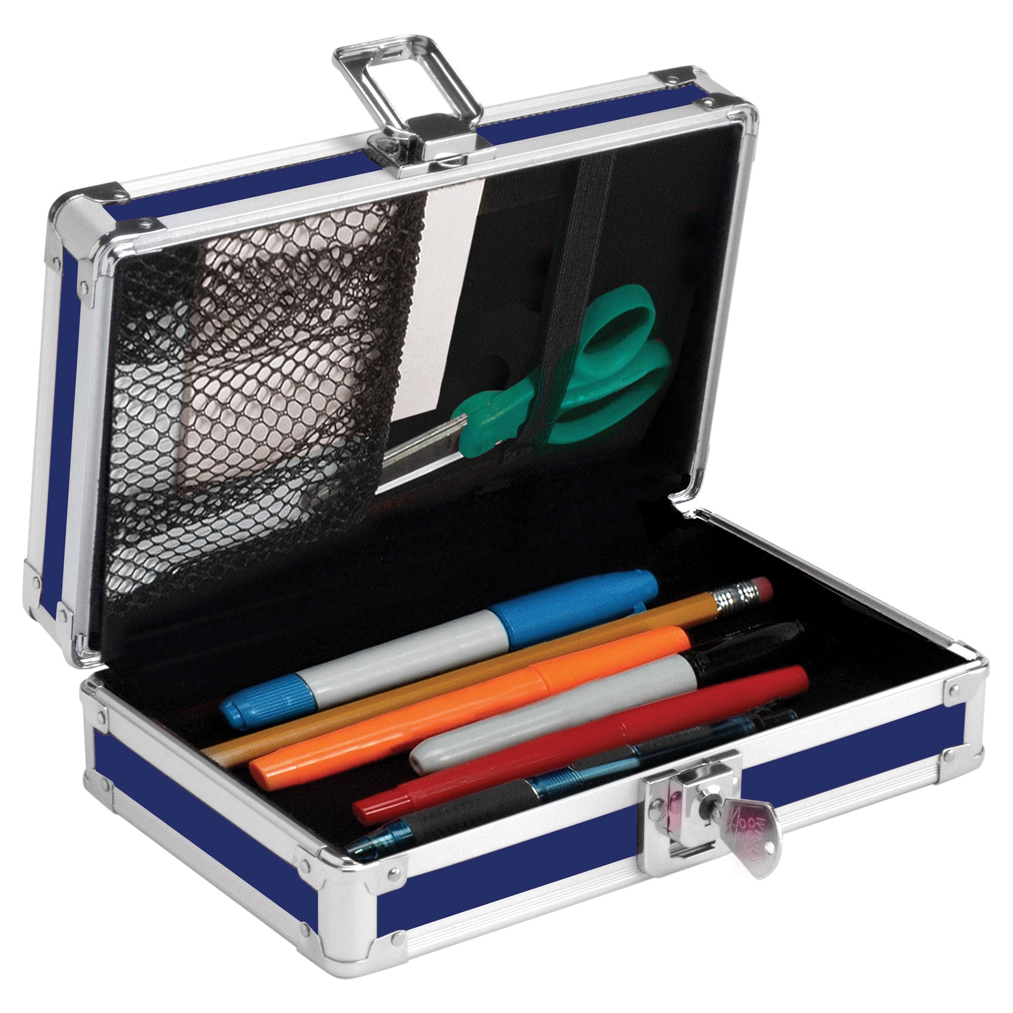 Vaultz Locking Pencil Box, 3D Sharks Design, Key Lock, Shark, New Condition, VZ03946 - Vaultz - Nimbus Distributors - wholesale and distributors in United States