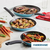 Farberware 3-Piece Set Easy Clean Aluminum Nonstick Frying Pans/Fry Pans/Skillet, Aqua - Farberware - Nimbus Distributors - wholesale and distributors in United States