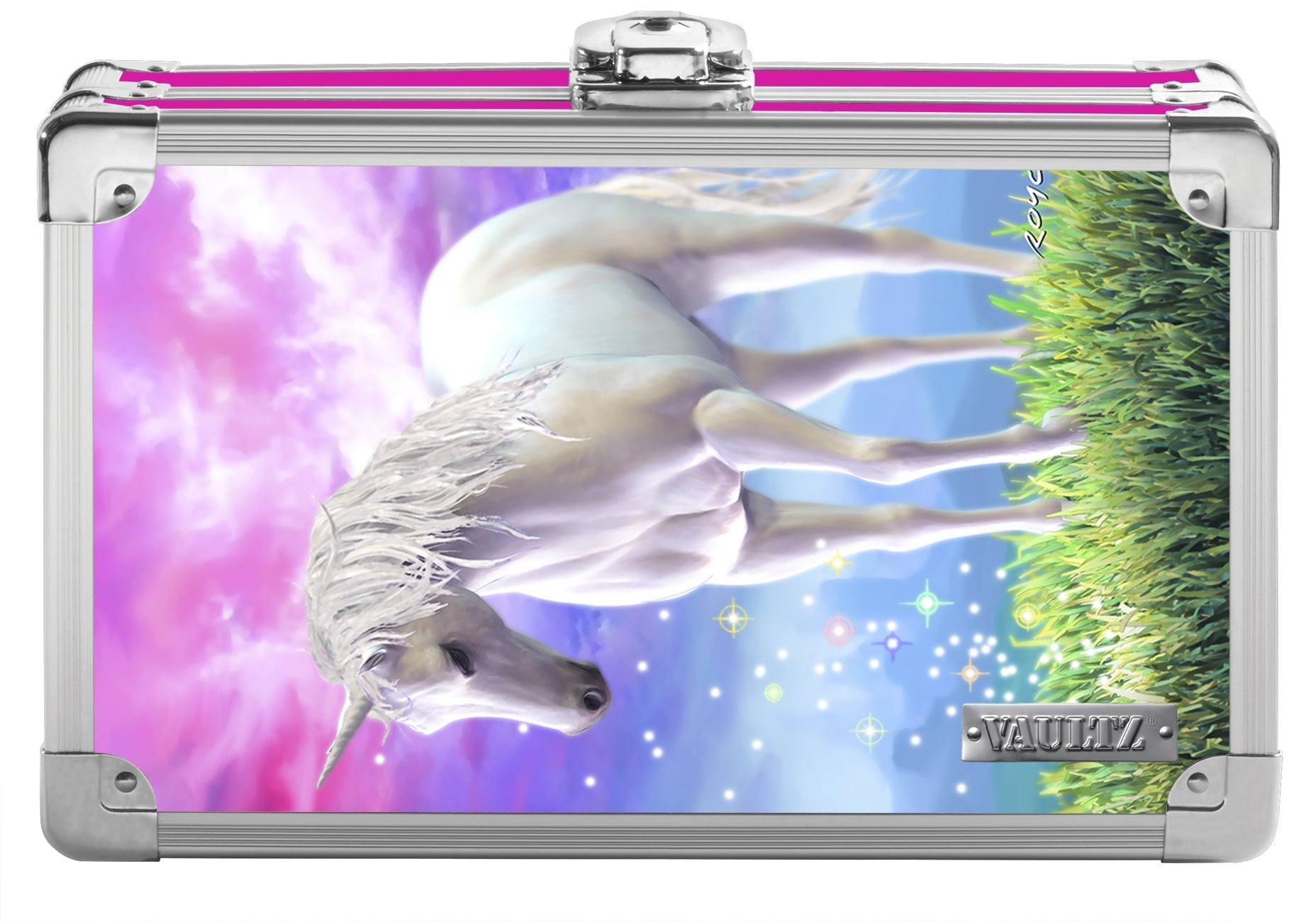 Vaultz Locking Pencil Box 3D Unicorn, Key Lock, VZ03911, New - Vaultz - Nimbus Distributors - wholesale and distributors in United States