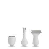 PALMPERFECT Total Grooming System, White, Interchangeable Heads, Water Resistant, Female Electric Shaver - palmperfect - Nimbus Distributors - wholesale and distributors in United States
