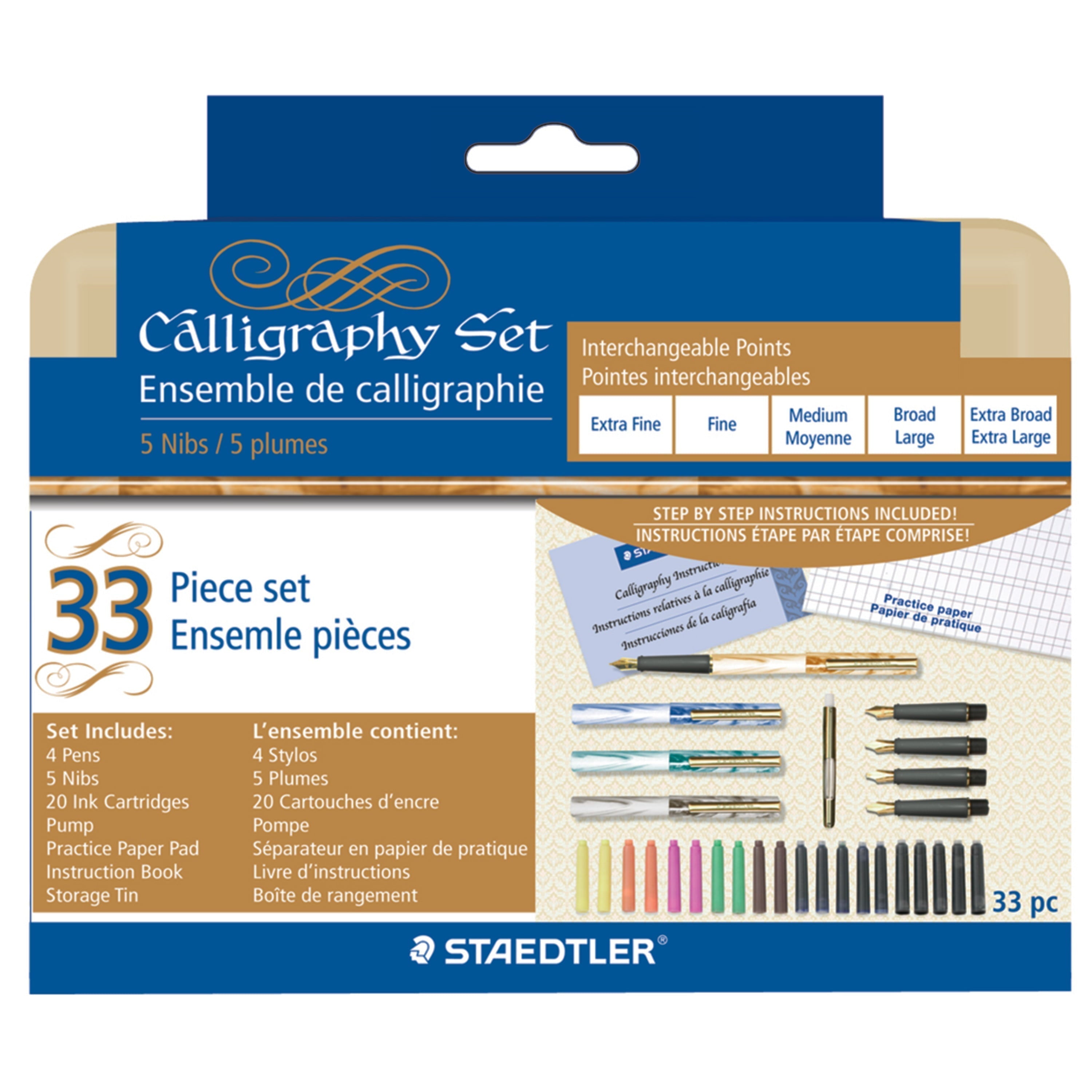 Staedtler Deluxe 33-Piece Calligraphy Set - STAEDTLER - Nimbus Distributors - wholesale and distributors in United States