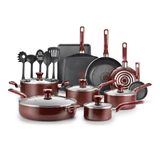 T-fal Easy Care Nonstick Cookware, 20 Piece Set, Dishwasher Safe, Assorted colours - T-fal - Nimbus Distributors - wholesale and distributors in United States