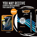 BIC Gel-ocity Retractable Gel Pens, 0.7 mm Medium Tip, Black, Pack of 24 - BIC - Nimbus Distributors - wholesale and distributors in United States
