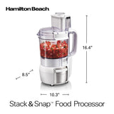 Hamilton Beach Stack & Snap Food Processor, 12 Cup Capacity, 70729 - Hamilton Beach - Nimbus Distributors - wholesale and distributors in United States