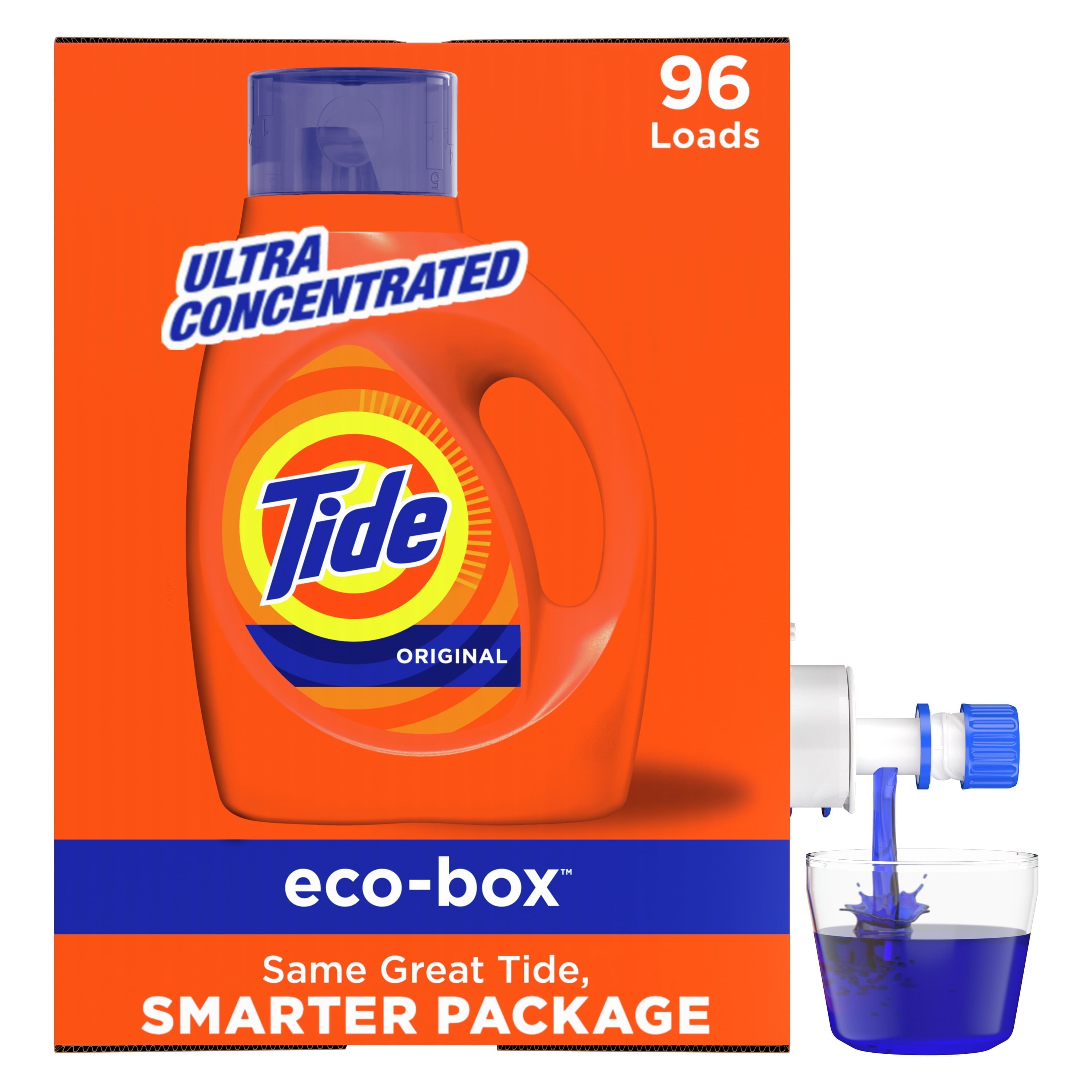 Tide Ecobox Original HE, 96 Loads Liquid Laundry Detergent, 105 fl oz - Tide - Nimbus Distributors - wholesale and distributors in United States