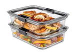 Rubbermaid Brilliance Glass 2-Pack Food Storage Set, 8-Cup, Leak Proof - Rubbermaid - Nimbus Distributors - wholesale and distributors in United States
