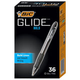 BIC Glide Bold Retractable Ball Pen, 1.6mm, Black, 36 Count - BIC - Nimbus Distributors - wholesale and distributors in United States