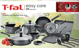 T-fal Easy Care Nonstick Cookware, 20 Piece Set, Grey, Dishwasher Safe - T-fal - Nimbus Distributors - wholesale and distributors in United States