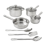 Mainstays Stainless Steel 10-Piece Cookware Set - Mainstays - Nimbus Distributors - wholesale and distributors in United States