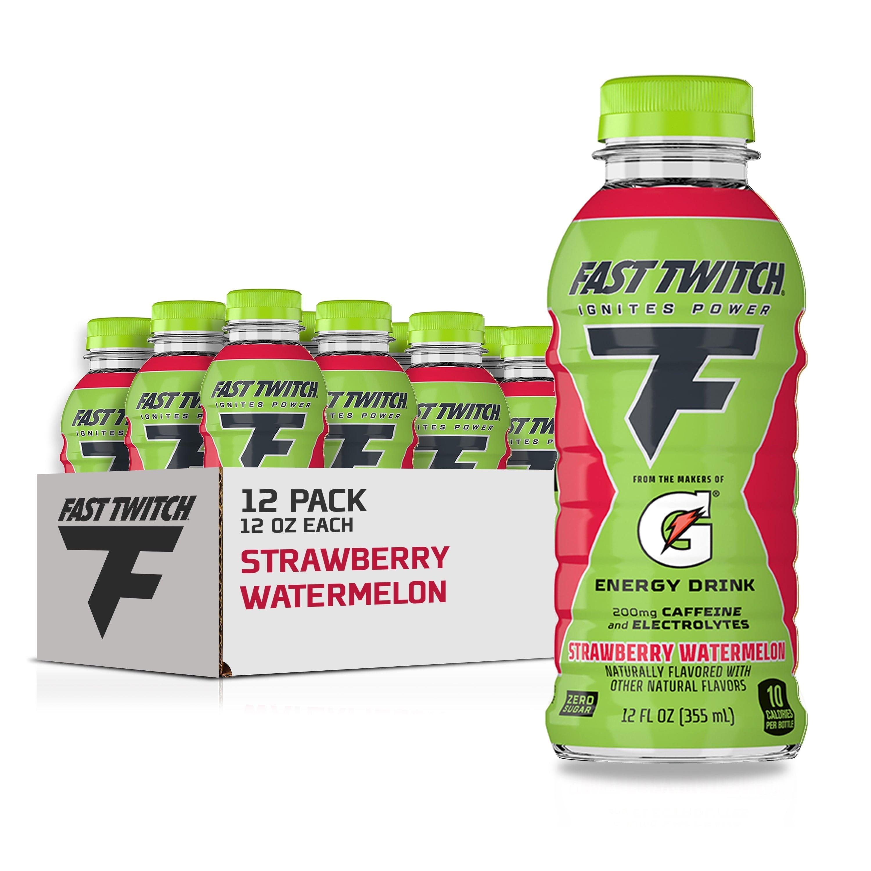 Fast Twitch Energy Drink, Strawberry Watermelon, 12 oz, 12 Pack - Gatorade - Nimbus Distributors - wholesale and distributors in United States