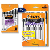 BIC Cristal Ballpoint Pens, Black, 10 Pack, 1.0 mm - BIC - Nimbus Distributors - wholesale and distributors in United States