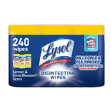 Lysol Disinfectant Wipes, Multi-Surface Antibacterial Cleaning Wipes, For Disinfecting and Cleaning, Lemon and Lime Blossom, 240 Count (Pack of 3) - Lysol - Nimbus Distributors - wholesale and distributors in United States
