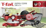 T-fal Easy Care Nonstick Cookware, 20 Piece Set, Dishwasher Safe, Assorted colours - T-fal - Nimbus Distributors - wholesale and distributors in United States