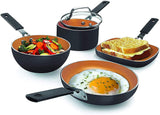 5Pcs Mini Gotham Steel Stackable Pots and Pans Set, Nonstick Cookware Set - Gotham Steel - Nimbus Distributors - wholesale and distributors in United States