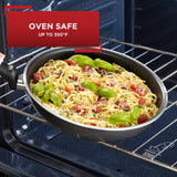 T-fal Cook & Strain Nonstick 2 Piece Fry Pan Cookware Set, 9.5 and 11 inch, Black, Dishwasher Safe - T-fal - Nimbus Distributors - wholesale and distributors in United States