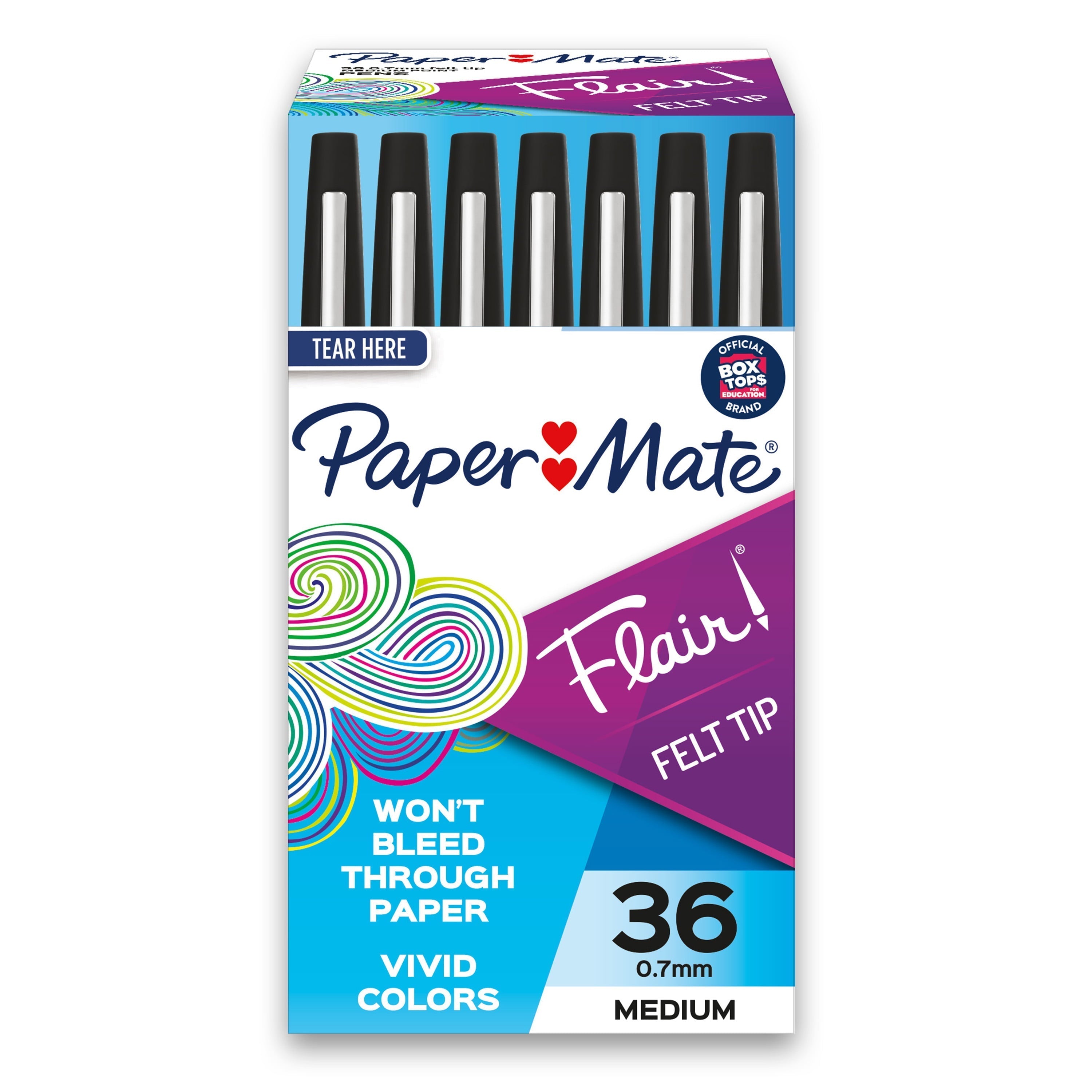 Paper Mate Flair Felt Tip Pens, Medium Point (0.7 mm), Black, 36 Count - Paper Mate - Nimbus Distributors - wholesale and distributors in United States