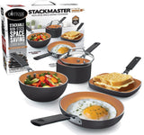 5Pcs Mini Gotham Steel Stackable Pots and Pans Set, Nonstick Cookware Set - Gotham Steel - Nimbus Distributors - wholesale and distributors in United States