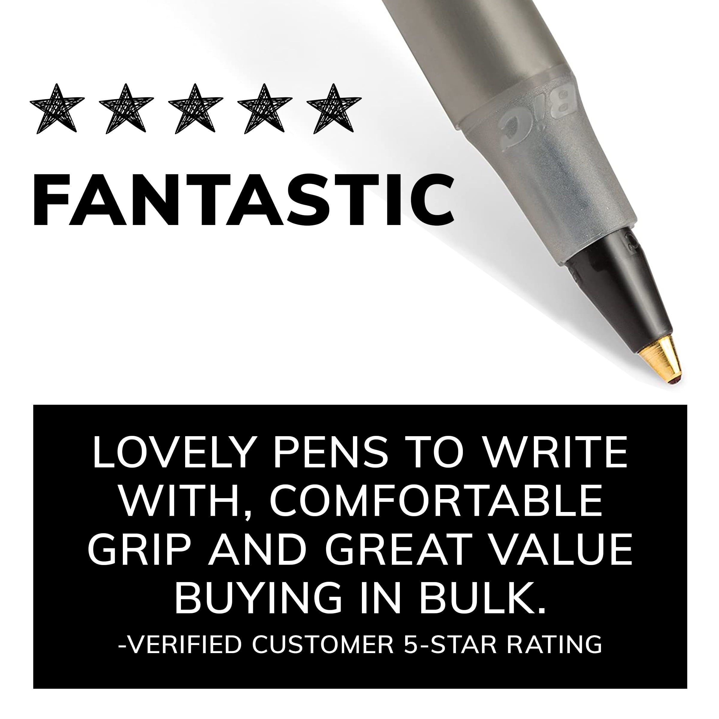 BIC Round Stic Xtra Life Ball Point Pen, Medium Point (1.0 mm), Black Ink, Bulk Pack of 144 Pens - BIC - Nimbus Distributors - wholesale and distributors in United States