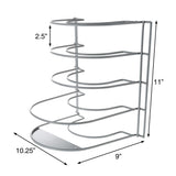 Lavish Home Iron Kitchen Cabinet Organizer, 11 x 10.25 x 9 inches, White - Lavish Home - Nimbus Distributors - wholesale and distributors in United States