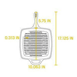 Lodge Cast Iron 10.5" Seasoned Square Grill Pan - Lodge - Nimbus Distributors - wholesale and distributors in United States