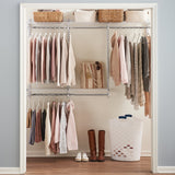 Rubbermaid 3-6ft Steel Expandable Closet Kit Organization Storage Solution, White - Rubbermaid - Nimbus Distributors - wholesale and distributors in United States