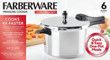 Farberware 6-Quart Aluminum Stovetop Pressure Cooker, 15 PSI - Farberware - Nimbus Distributors - wholesale and distributors in United States