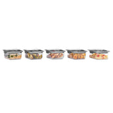Rubbermaid Brilliance Food Storage Containers, 3.2 Cup 5 Pack, Leak-Proof, BPA Free, Clear Tritan Plastic - Rubbermaid - Nimbus Distributors - wholesale and distributors in United States