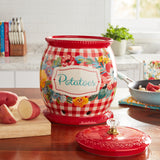 The Pioneer Woman Sweet Romance 8.5-inch Ceramic Potato Keeper with Lid - The Pioneer Woman - Nimbus Distributors - wholesale and distributors in United States