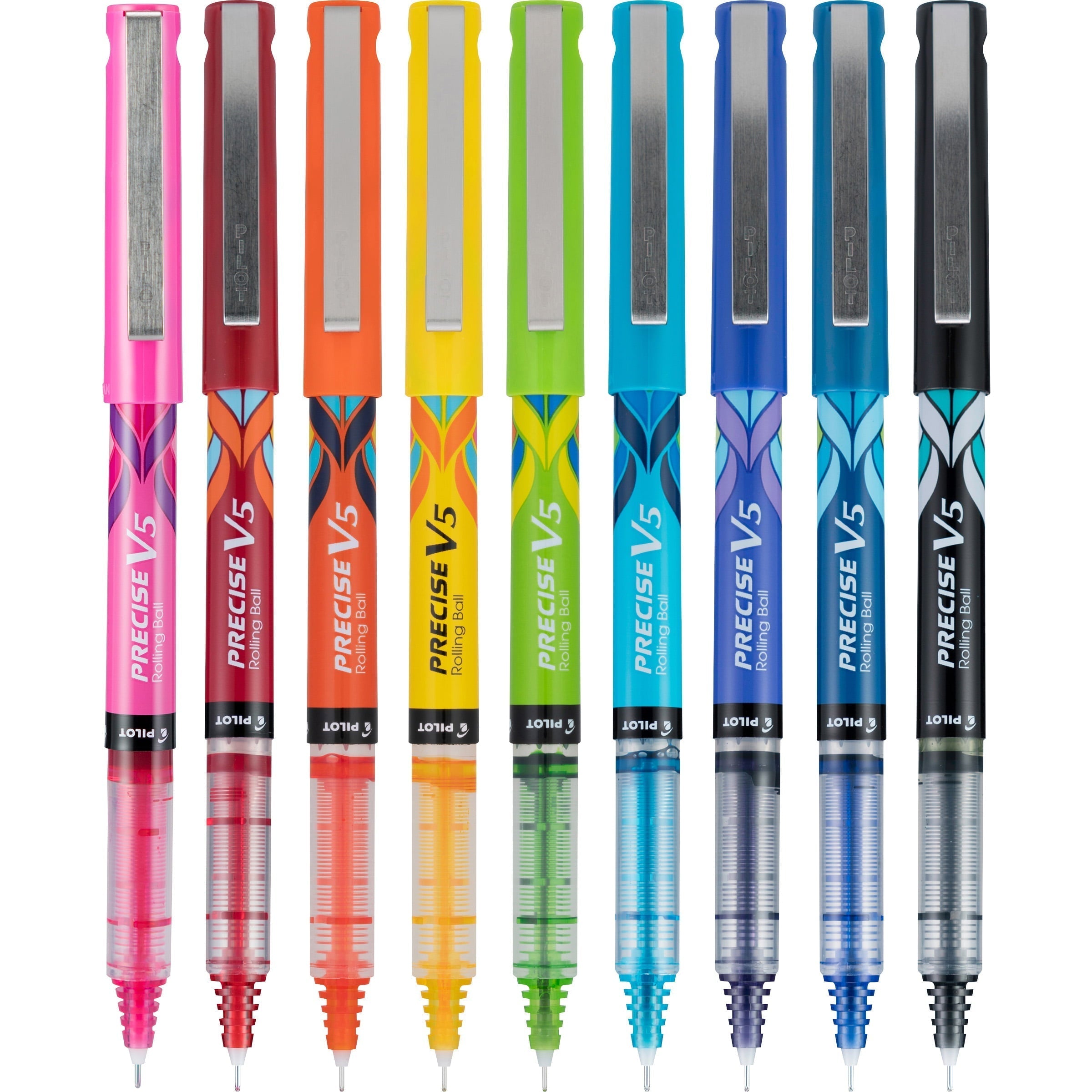 Pilot Precise V5 Stick Pens, Extra Fine Point, Assorted Colors, 9 Pack - Pilot - Nimbus Distributors - wholesale and distributors in United States