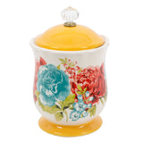 The Pioneer Woman Blossom Jubilee Canister with Acrylic Knob, 8.75