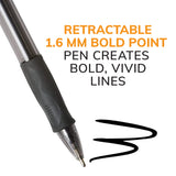 BIC Glide Bold Retractable Ball Pen, 1.6mm, Black, 36 Count - BIC - Nimbus Distributors - wholesale and distributors in United States