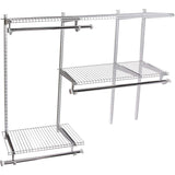 Rubbermaid 3-6ft Steel Expandable Closet Kit Organization Storage Solution, White - Rubbermaid - Nimbus Distributors - wholesale and distributors in United States