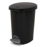 Sterilite 2.6 Gal. Ultra™ StepOn Wastebasket Plastic, Black - Sterilite - Nimbus Distributors - wholesale and distributors in United States